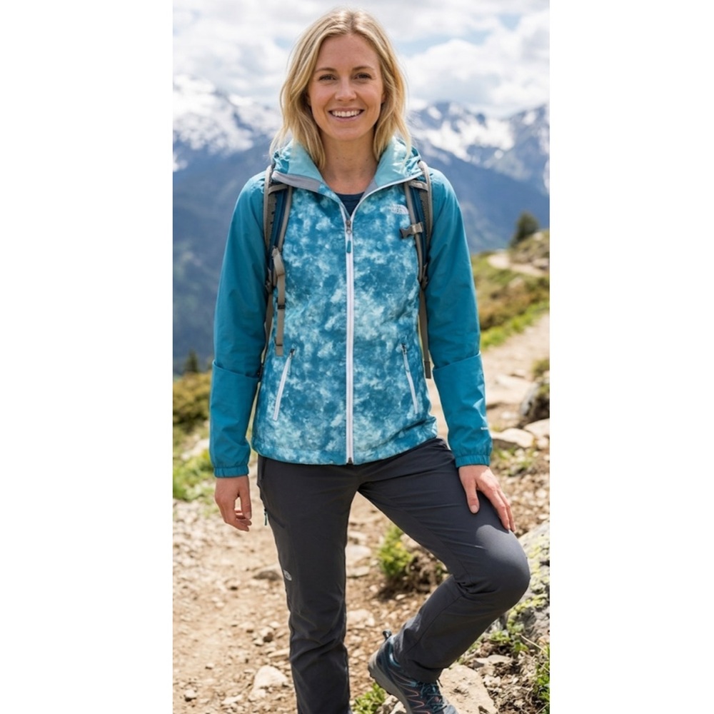The North Face DryVent Jacket Blue Cloud Tie-Dye Colorway